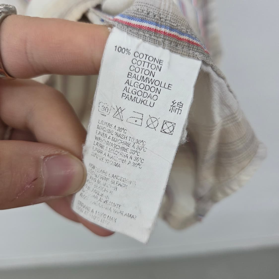 디젤 체크 반팔 셔츠 여XL 상품이미지6