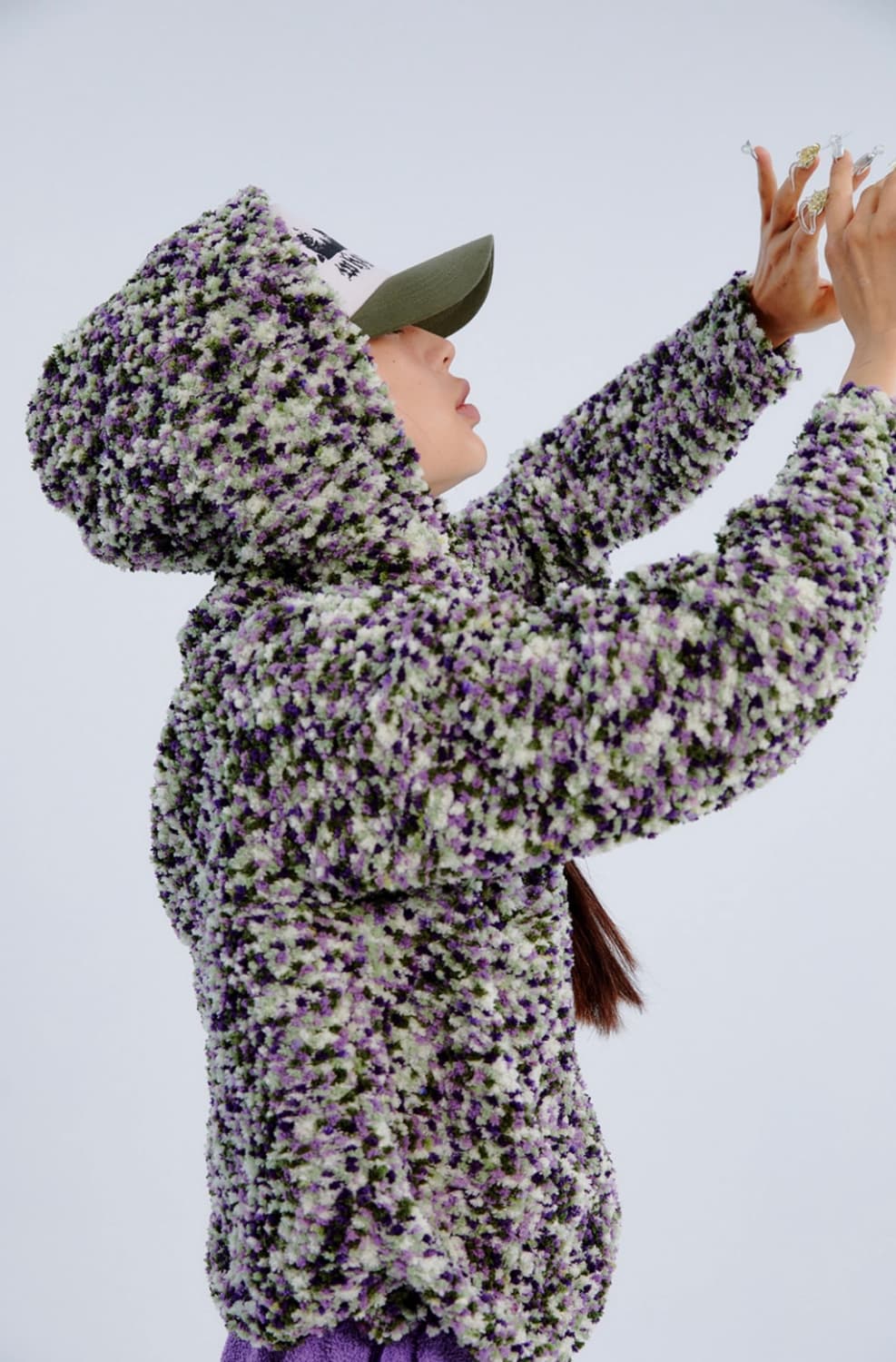 와이낫어스 부클 뽀글이 후드집업 자켓 상품이미지7