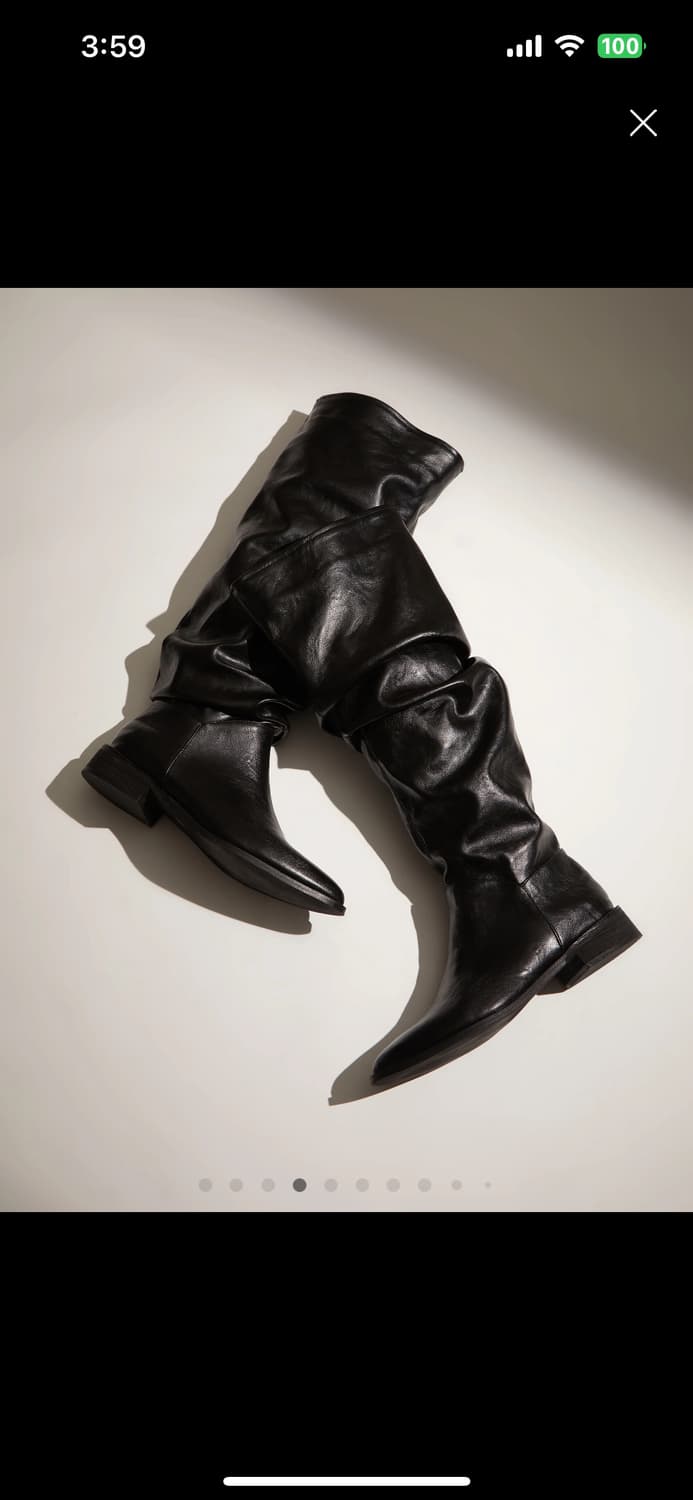 Cider 블랙 롱부츠(새상품) 상품이미지5