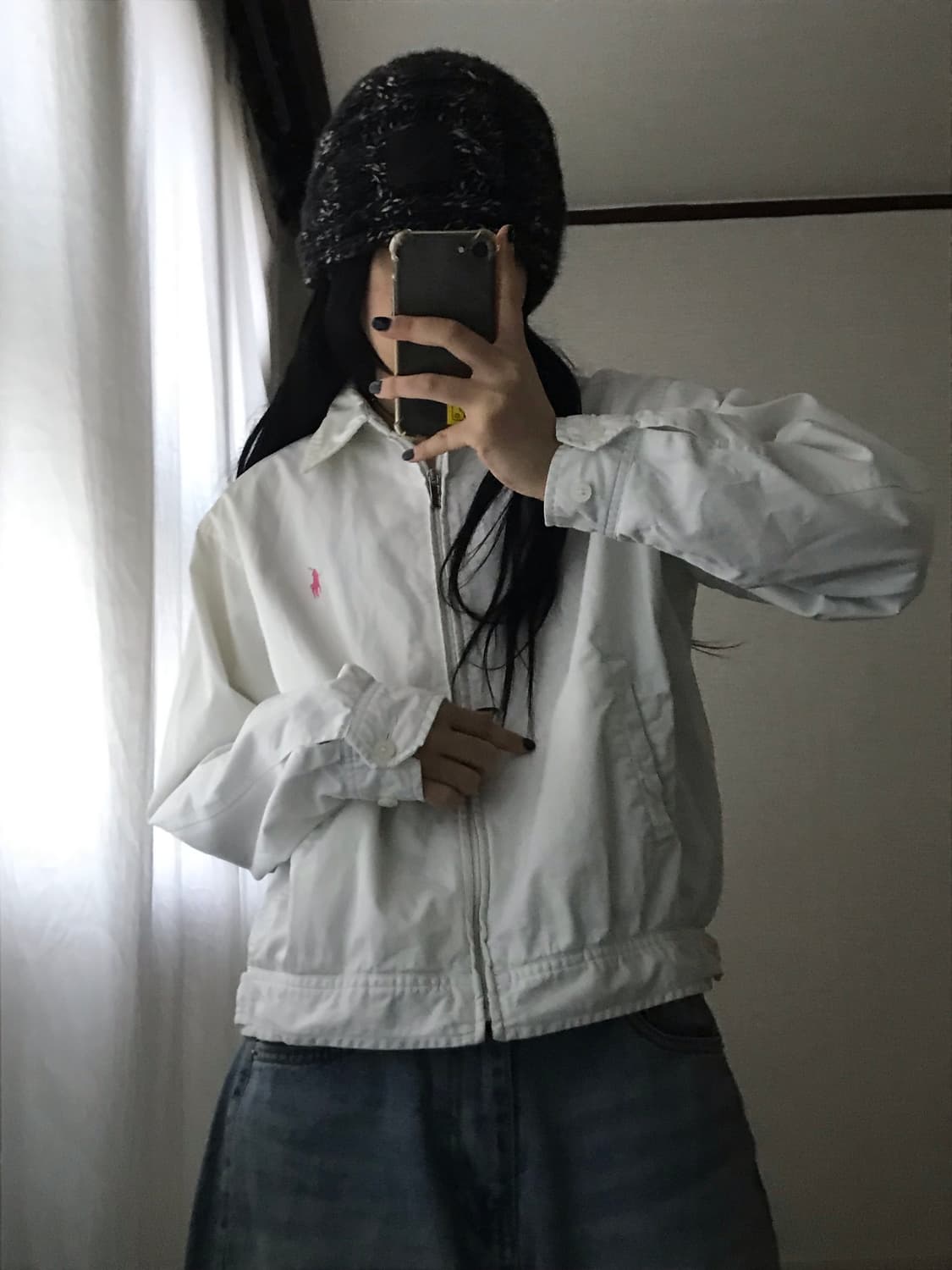 폴로 화이트 핑크포니 블루종 상품이미지2