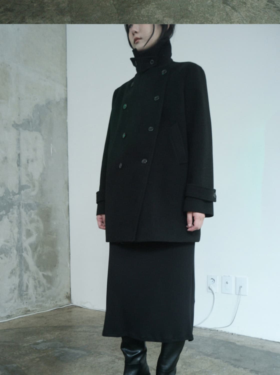 에프터먼데이 livery quilted double coat 상품이미지1