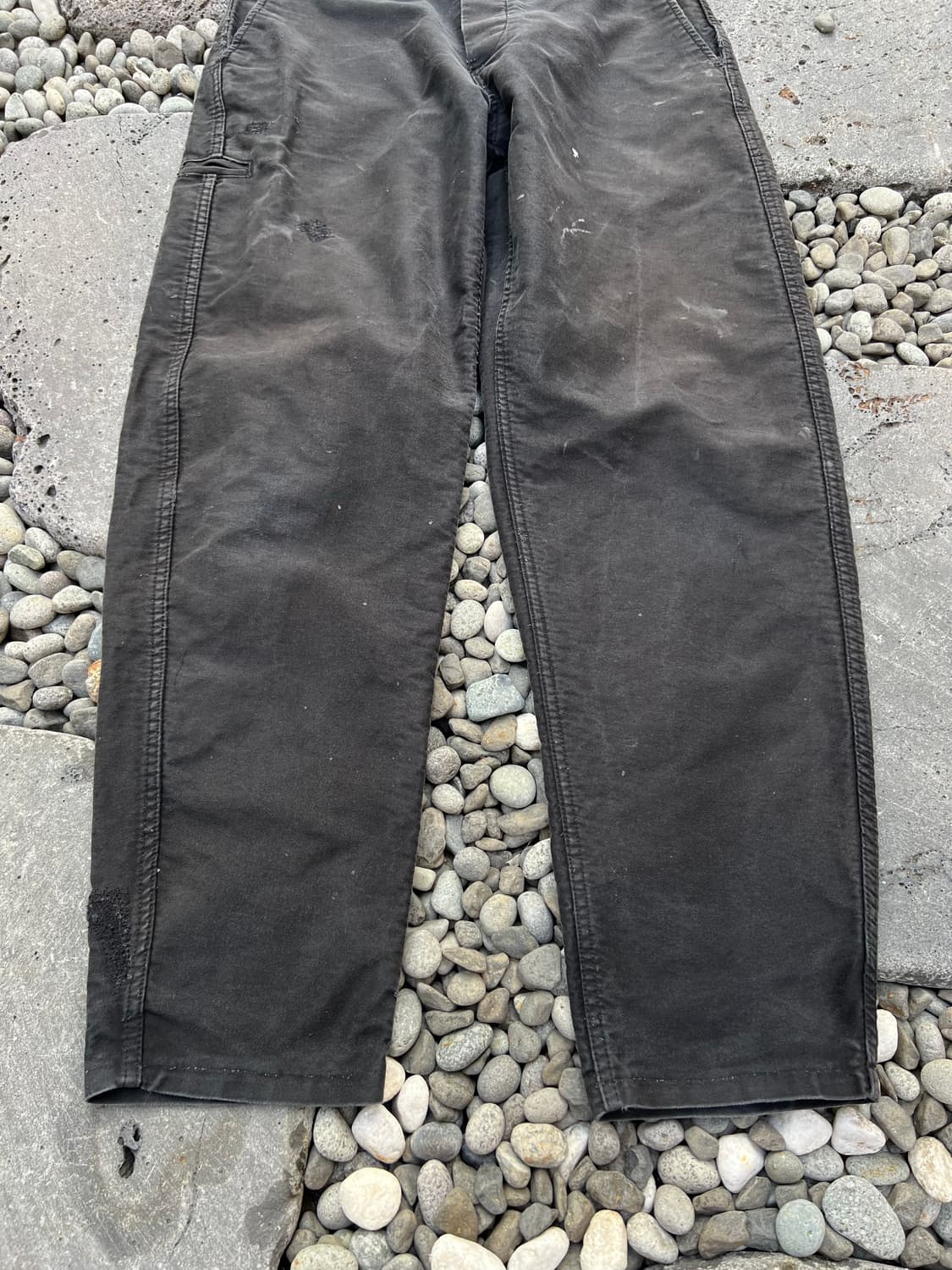 (34인치)OLD EURO BLACK MOLESKIN 블랙몰스킨워크팬츠 상품이미지4