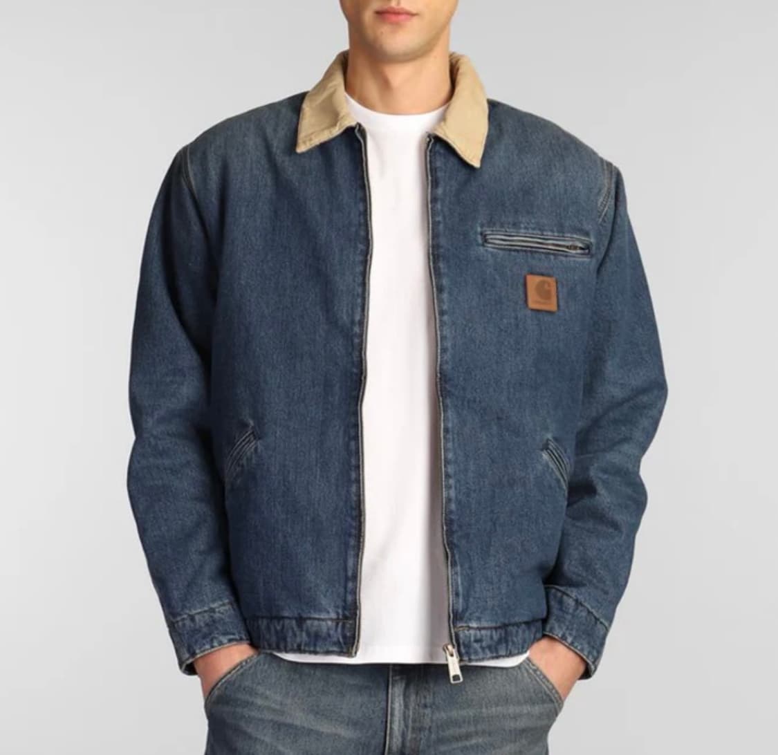 (새상품) 칼하트 디트로이트 자켓 블루/더스티 M, L사이즈 판매합니다 상품이미지1