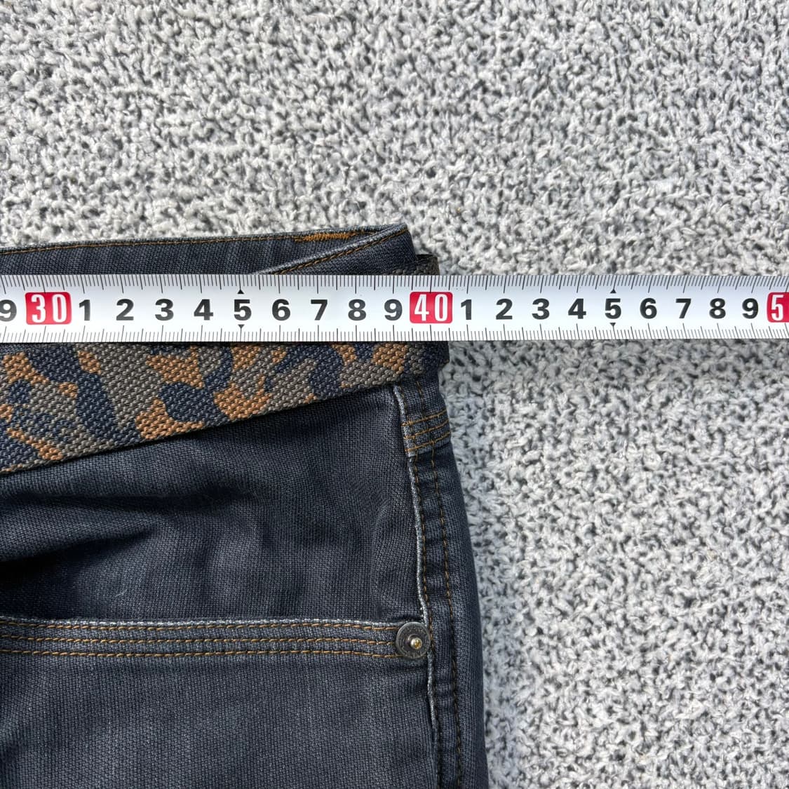 78 아이더 등산 포켓 흑청 데님 팬츠 0325J 상품이미지6