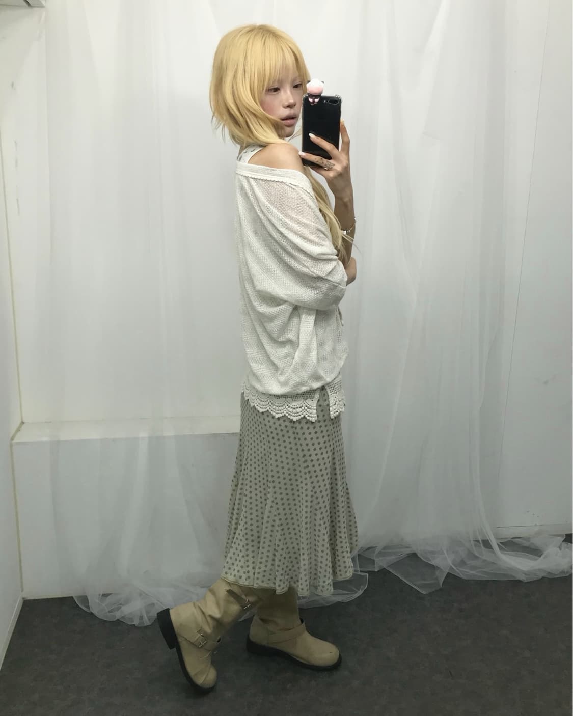𝜗𝜚버터 크림 잔꽃 하구미 코디set 𝜗𝜚  상품이미지3