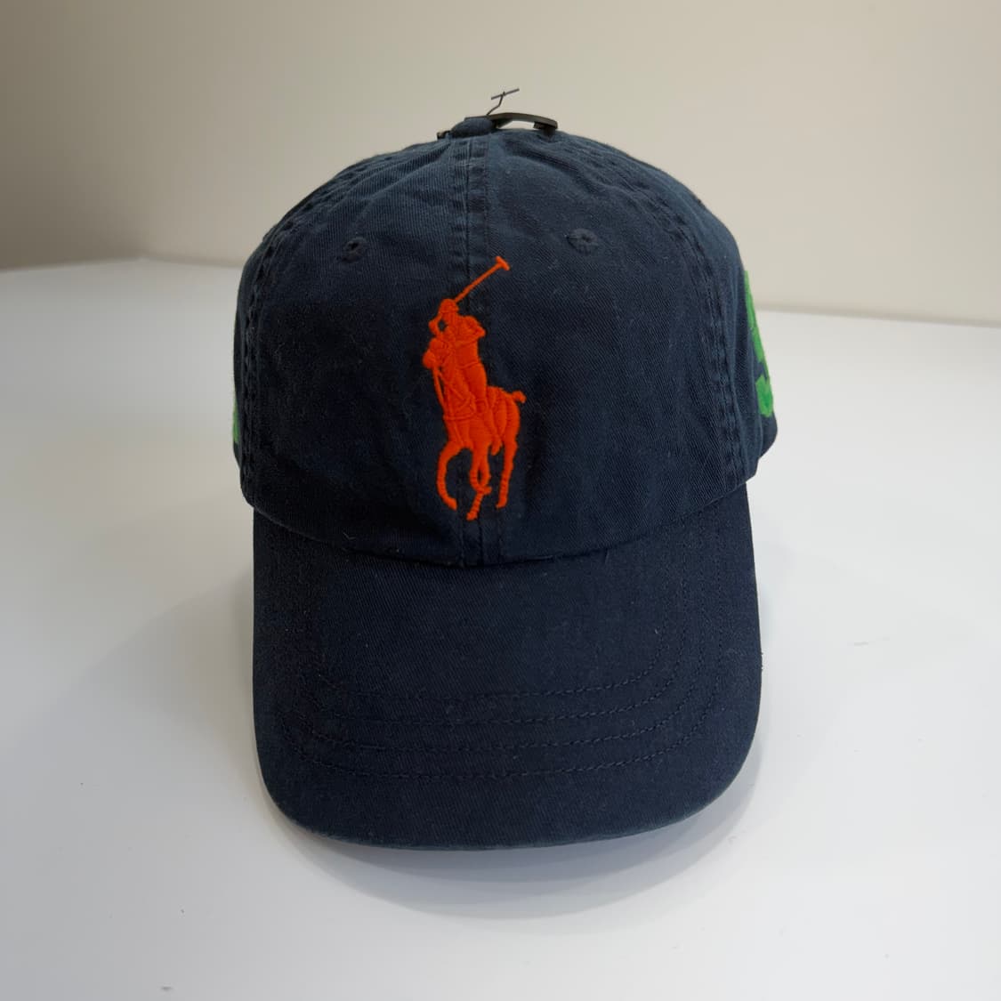 Polo 폴로 데드스탁 오렌지 포니 네이비 볼캡  상품이미지3