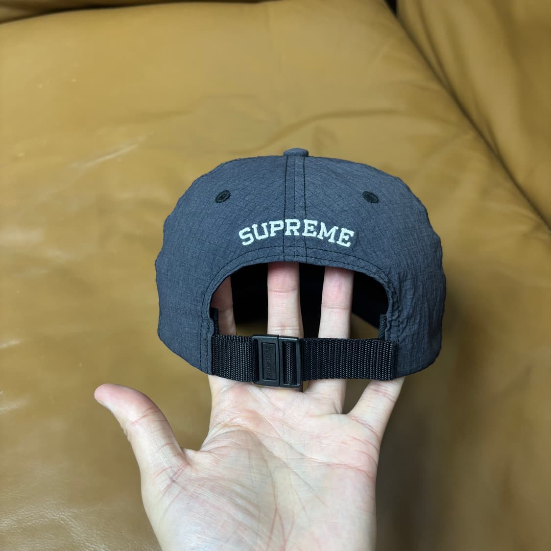 슈프림 23ss 코듀라 립스탑 블랙 S로고 6패널 볼캡 모자 Black 상품이미지8