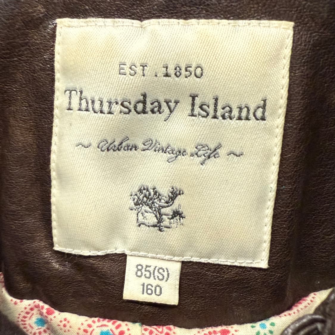 Thursday Island 브라운 가죽자켓 상품이미지5
