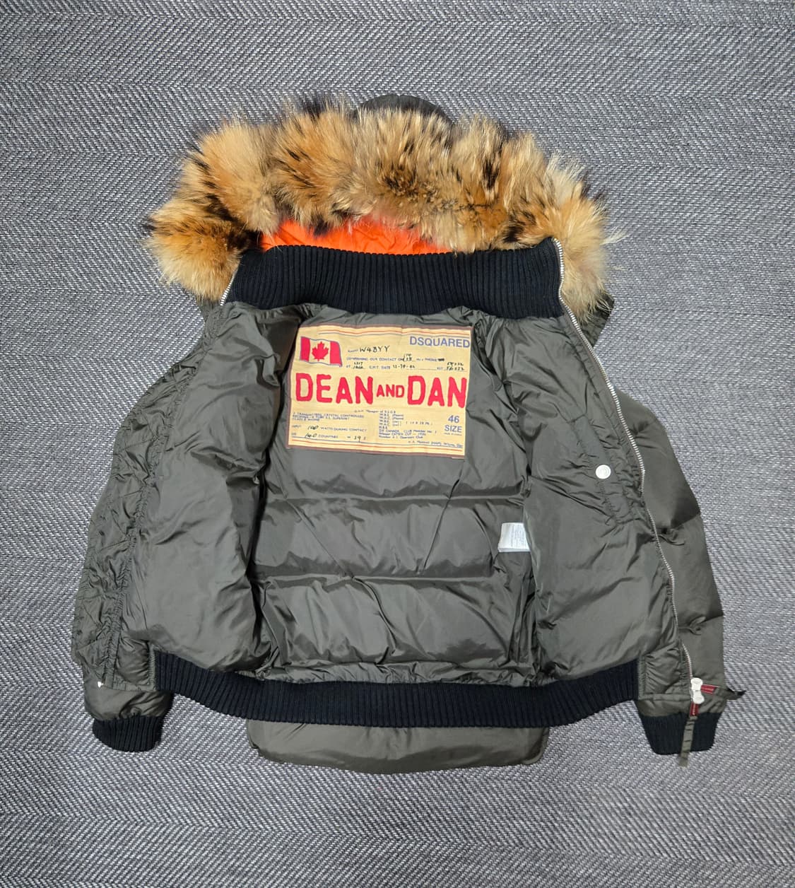 디스퀘어드2 콜마이너 라쿤퍼 숏패딩 재킷 공용 구스다운패딩 상품이미지3