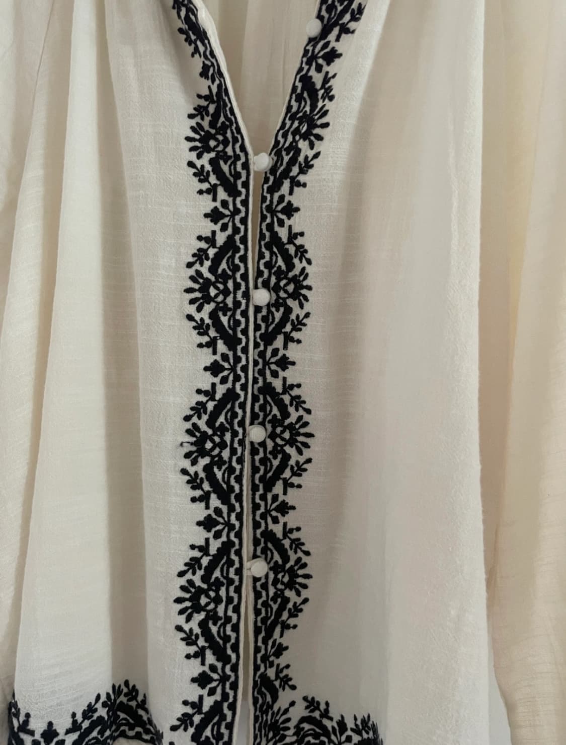 자라 자수 블라우스  상품이미지5