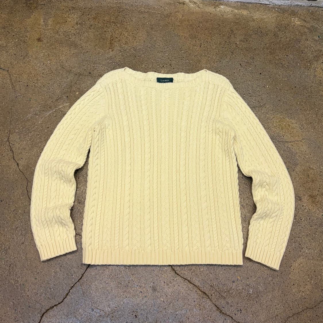 새상품급 90s USA 빈티지 폴로 랄프로렌 니트 헤비코튼 니트  상품이미지1
