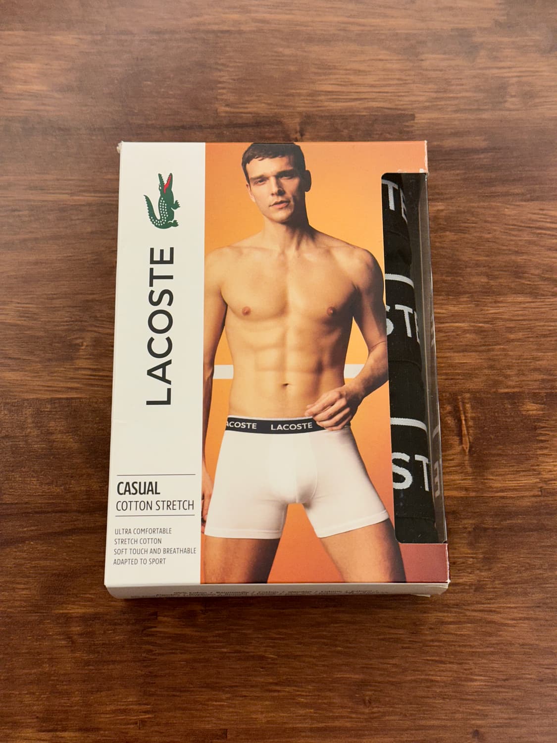 [새제품] 라코스테 코튼 스트레치 드로즈 3팩 블랙 M 상품이미지1