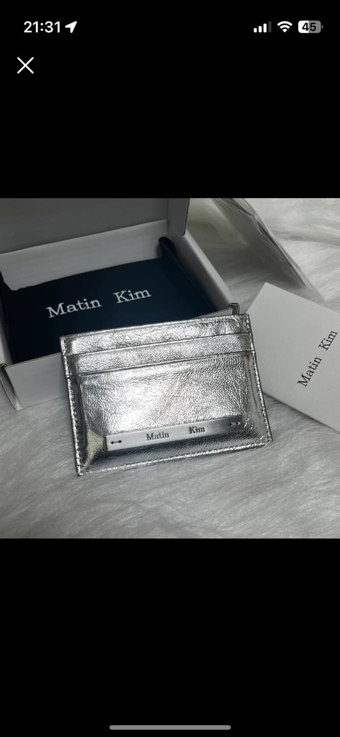 마뗑킴 빈티지 카드지갑 실버 상품이미지1