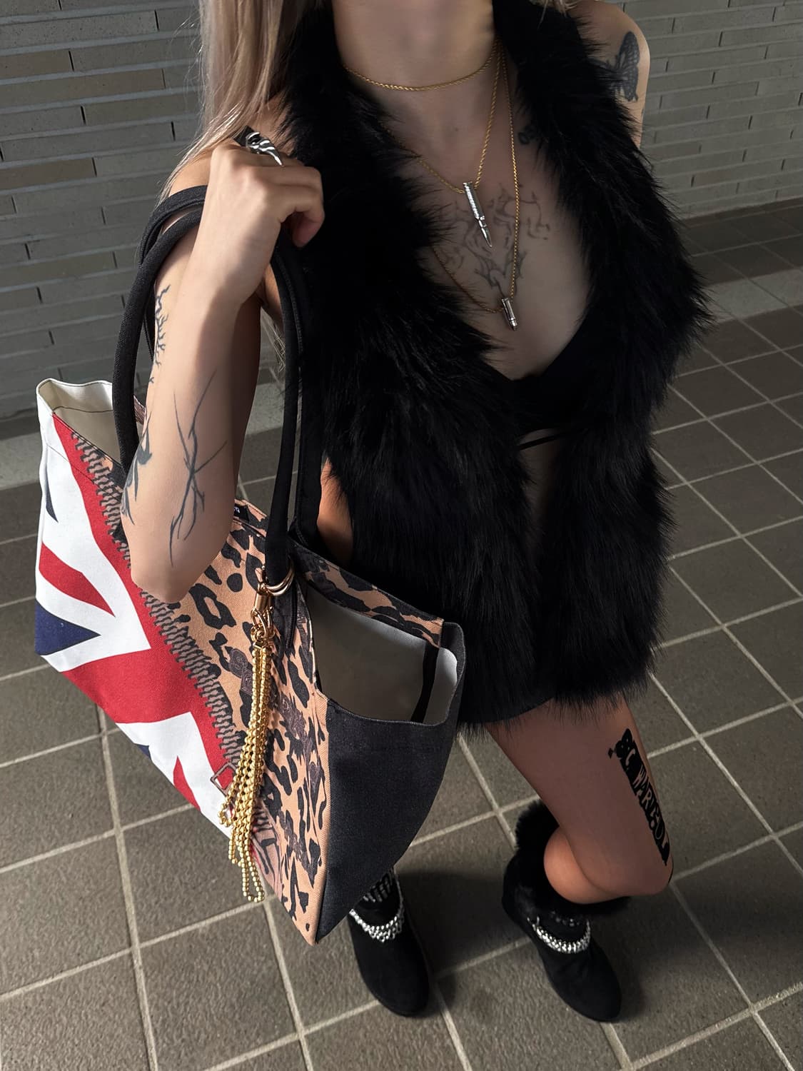 schwarzgold necklace set 상품이미지2