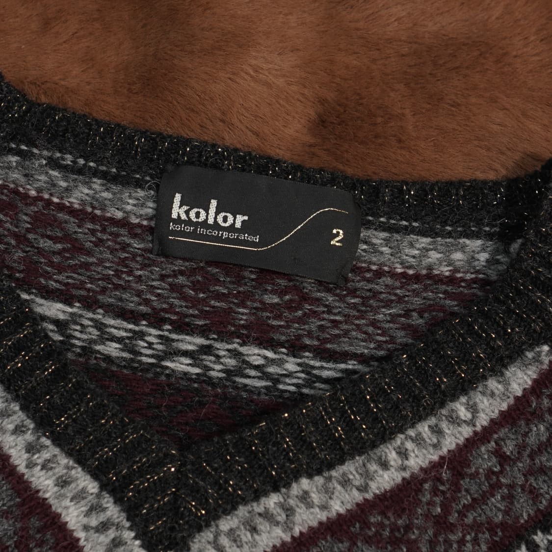 Kolor 컬러 비대칭 니트 상품이미지6