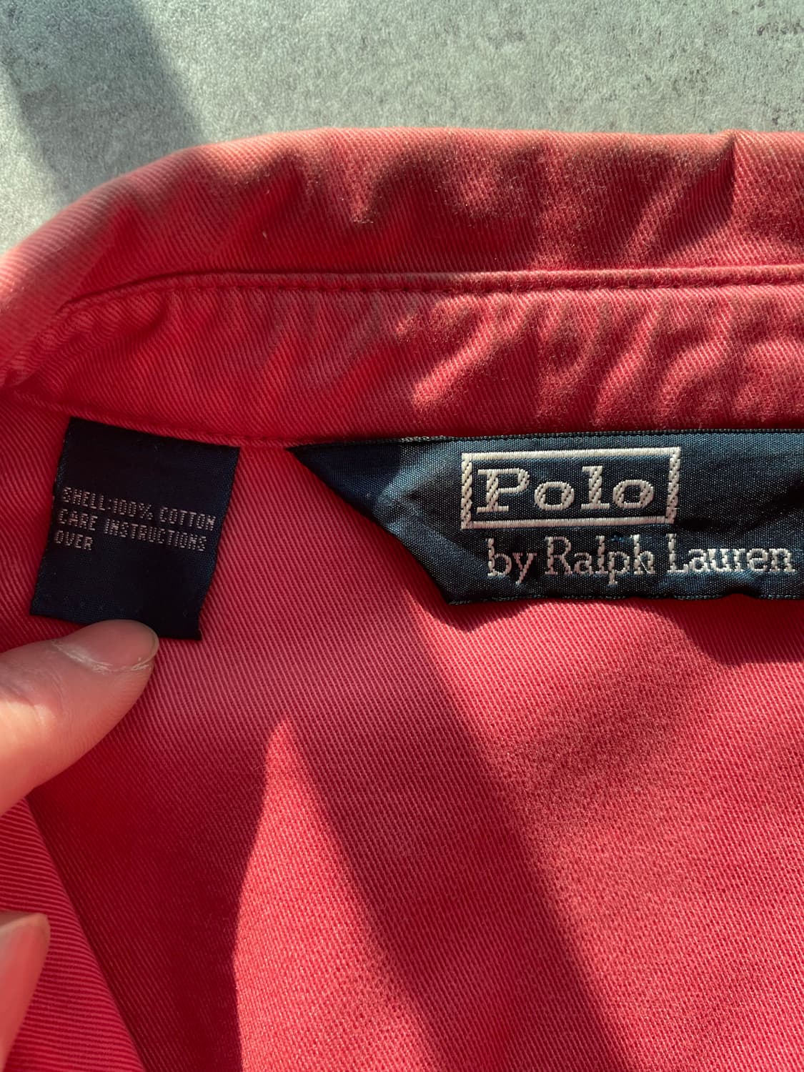 폴로랄프로렌 코랄핑크 헤링턴자켓 상품이미지10