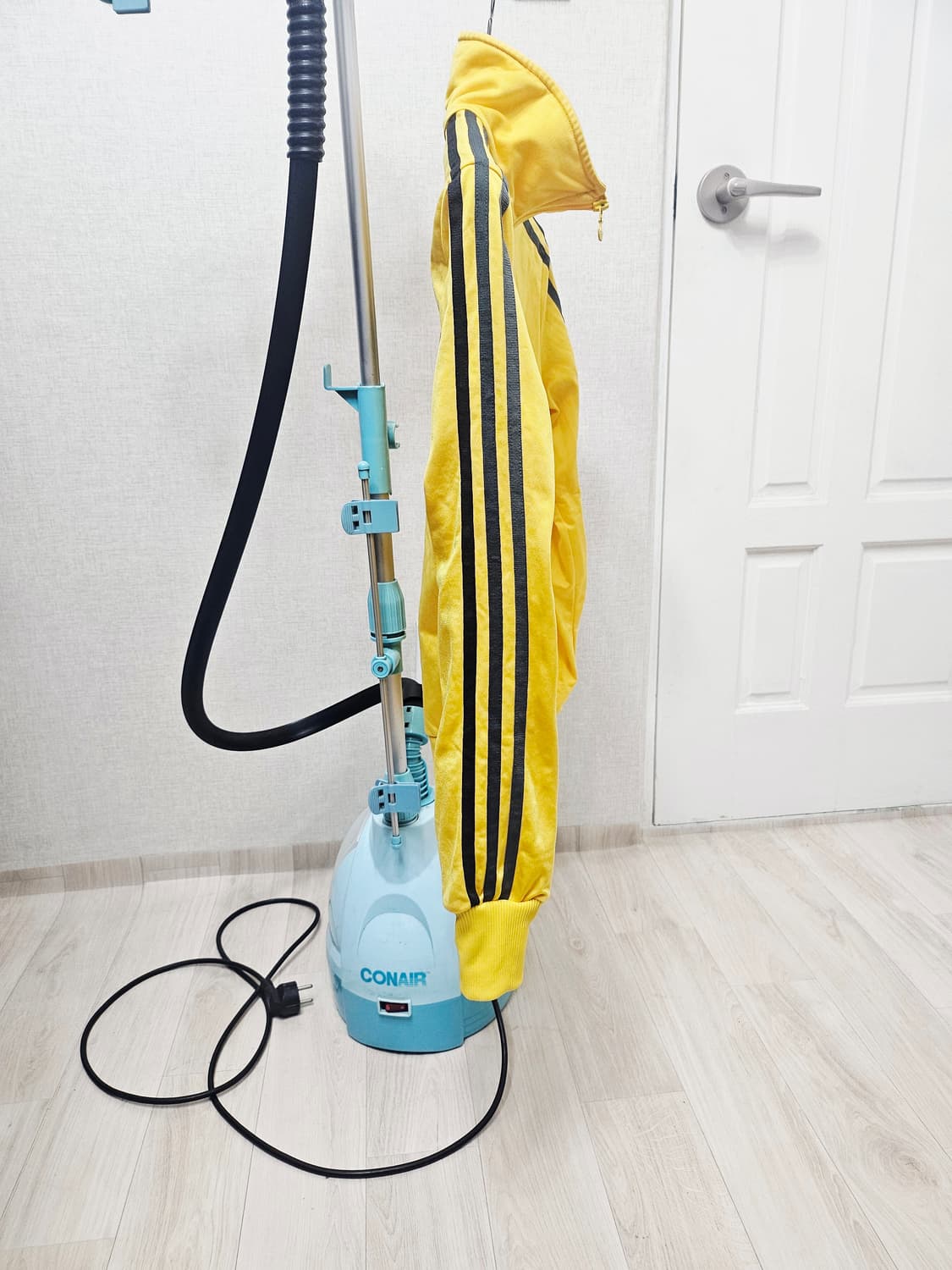 (90)S ☆초대장급☆ 아디다스 파이어버드 백로고[옐로우그레이]트랙탑져지 상품이미지5