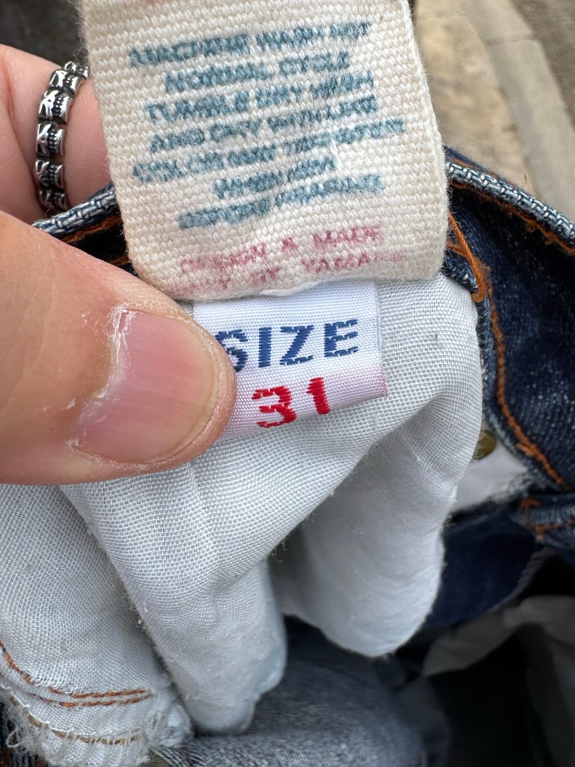 Evisu Paris 다이콕 에이징 워싱 데님팬츠  상품이미지8