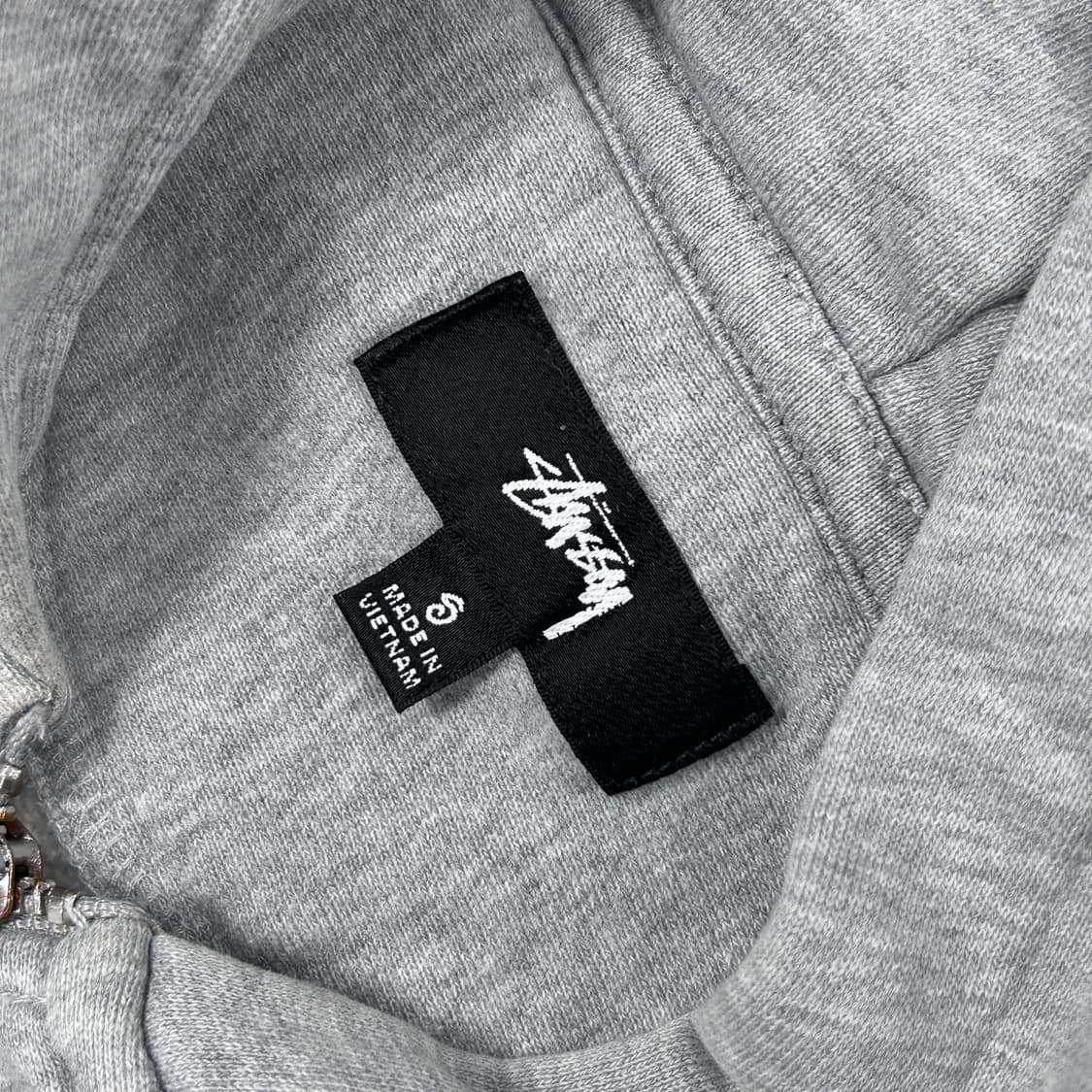 스투시 스탁로고 그레이 후드집업(S) 상품이미지2