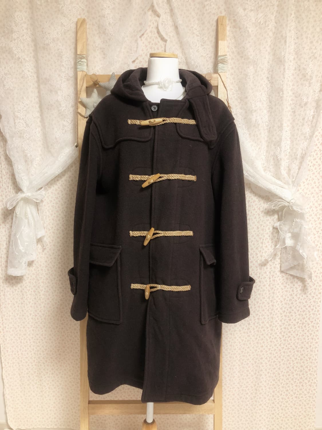 빈티지 다크초코 떡볶이 코트 상품이미지4