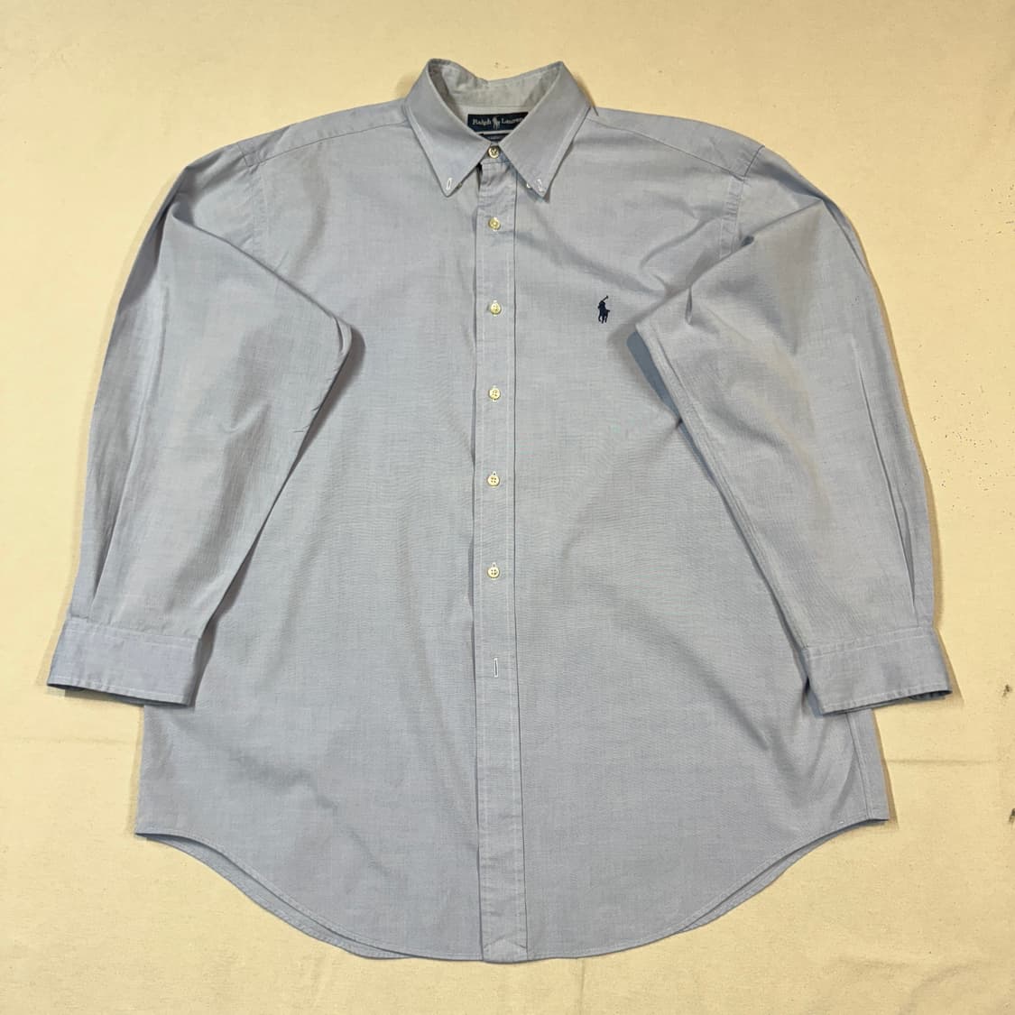 XL) 폴로 랄프로렌 하늘색 솔리드 옥스포드 셔츠 상품이미지1