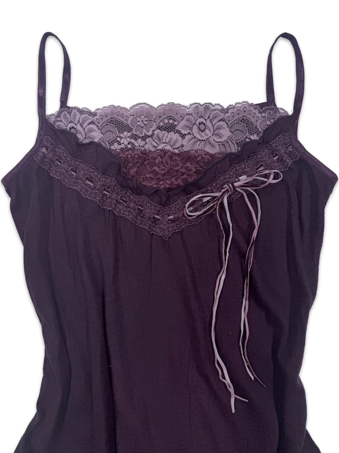 빈티지 바이올렛 모리 레이스 슬리브리스 상품이미지3