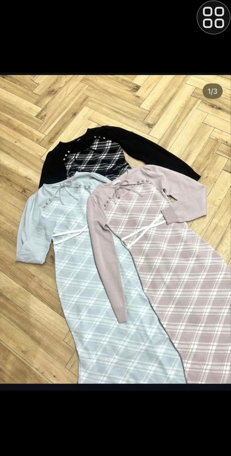 에블린 스나계 머메이드 니트 롱 원피스 양지뢰 양산형 피움 미셸마카롱 상품이미지1