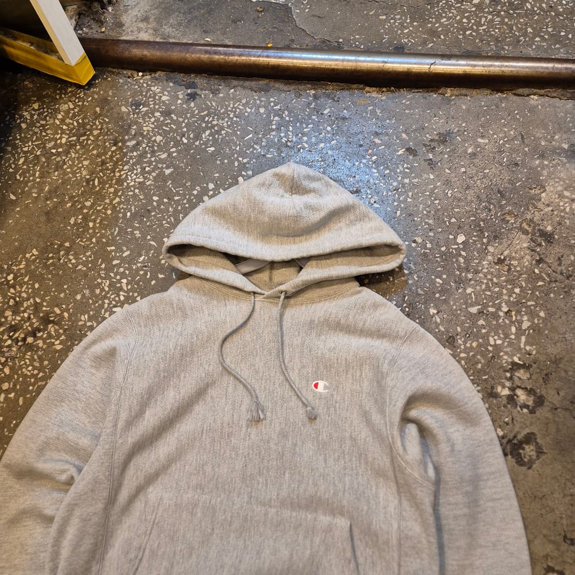 S 챔피온 그레이 리버스위브 후드  상품이미지6