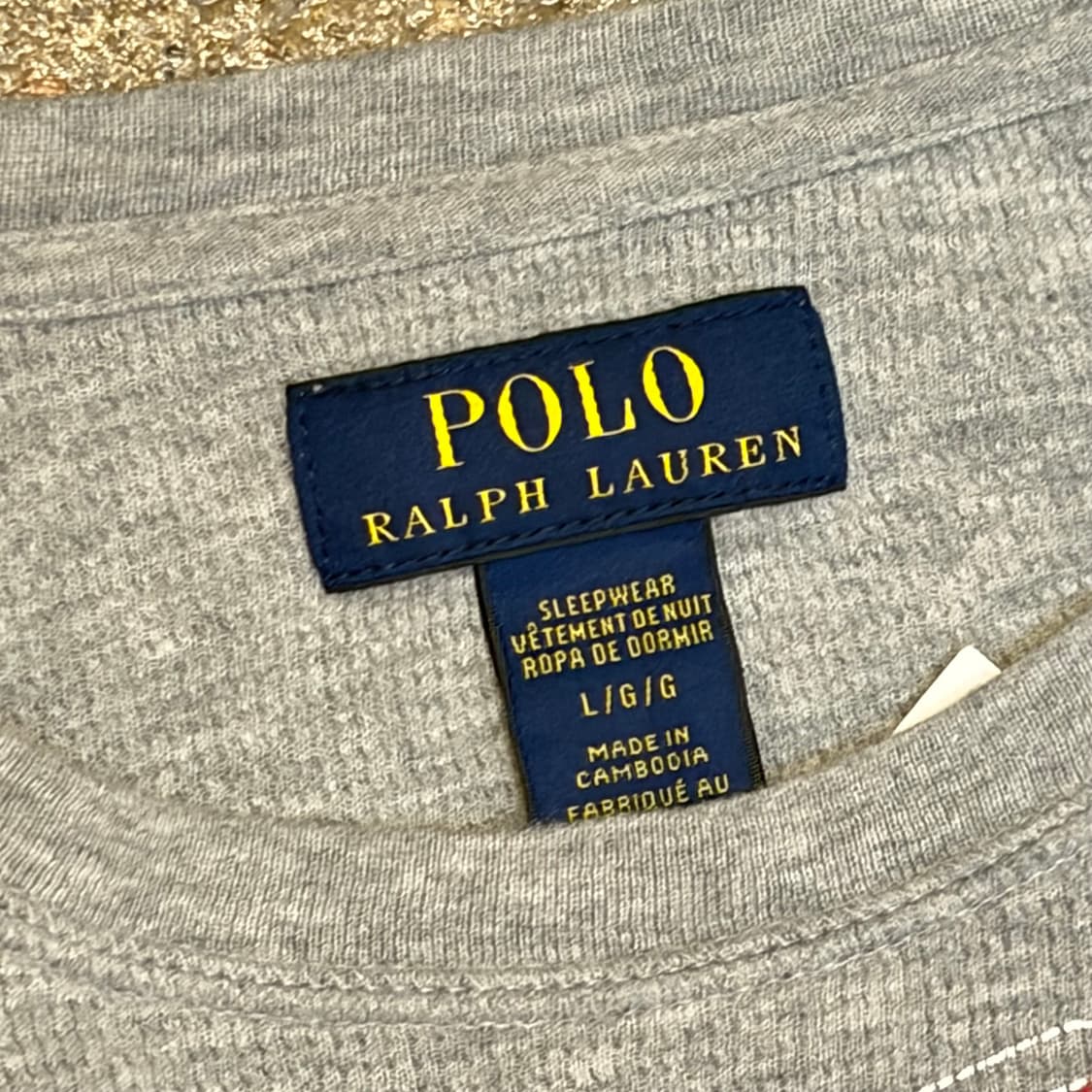 미국 빈티지 폴로랄프로렌 와플면 롱슬리브 긴팔티 상품이미지6