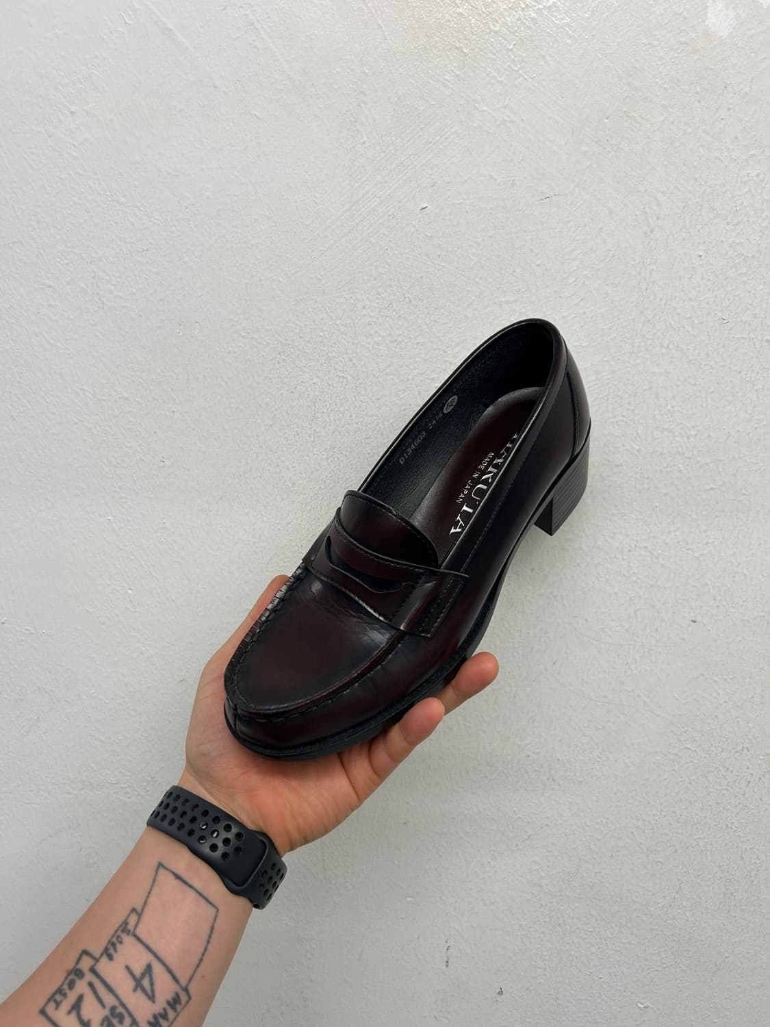 하루타 브라운 로퍼 힐 슈즈 245 상품이미지2