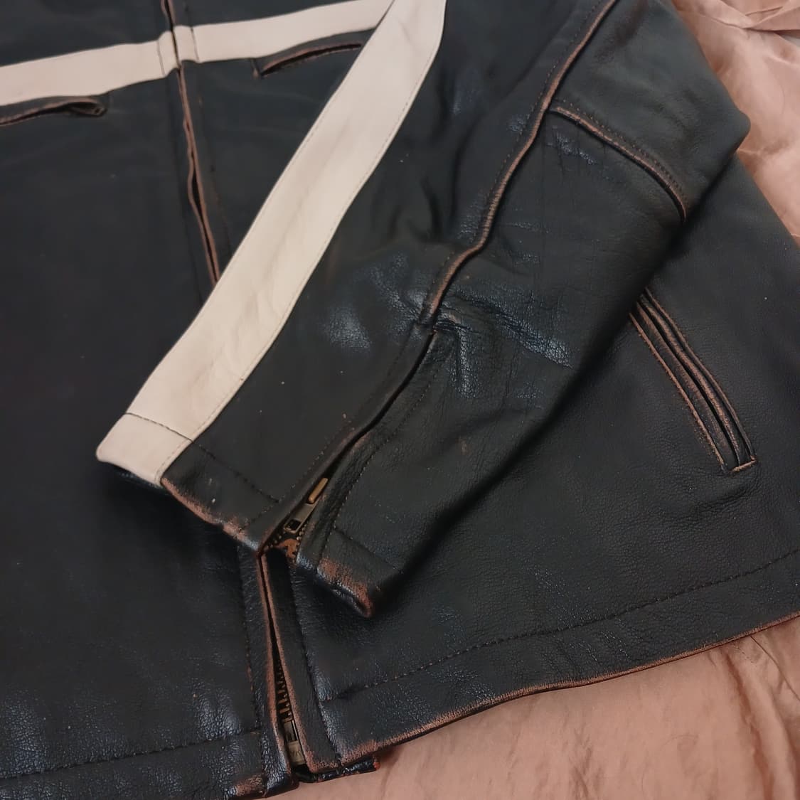 가죽라이더자켓 / USA 상품이미지4