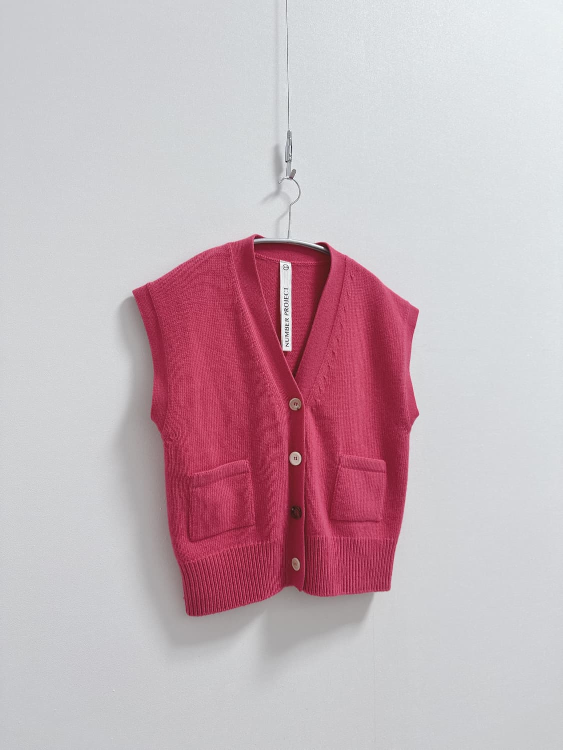 넘버프로젝트 울 캐시 베스트 가디건 상품이미지4