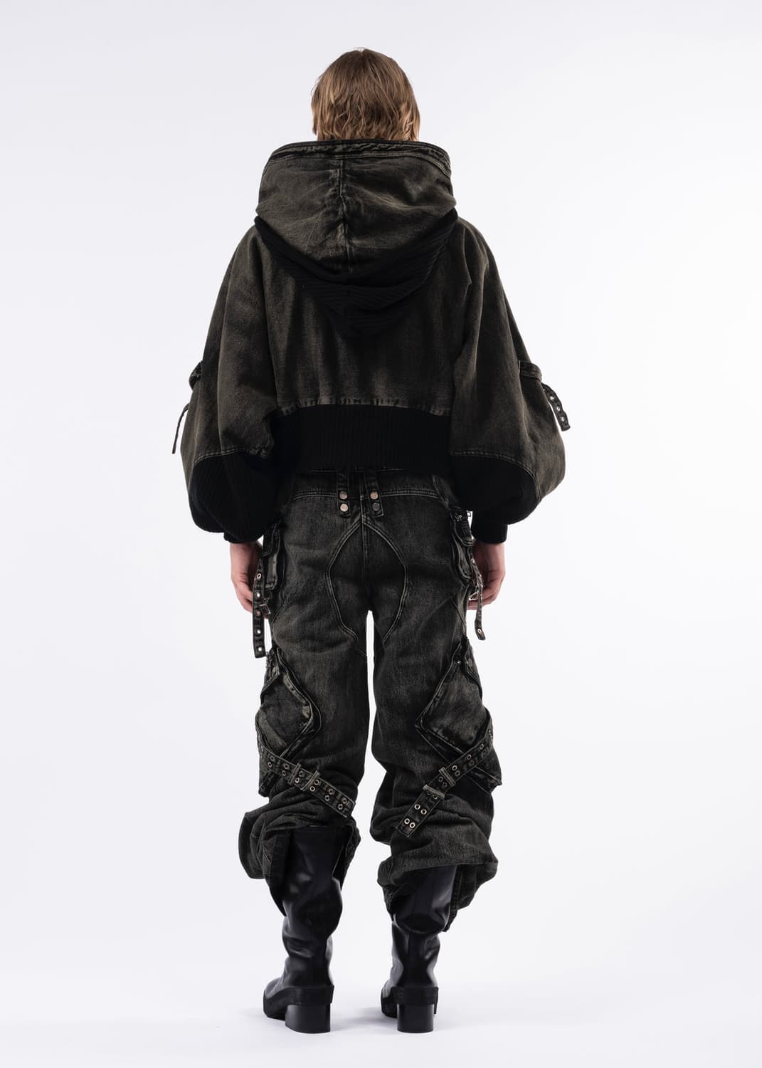 Nofaith studios cargo denim hoodie 상품이미지2