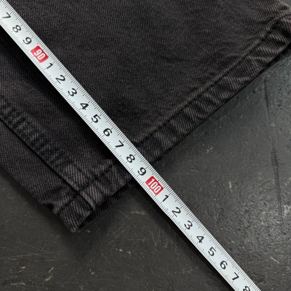 34 오베이 흑청 데님팬츠 상품이미지9