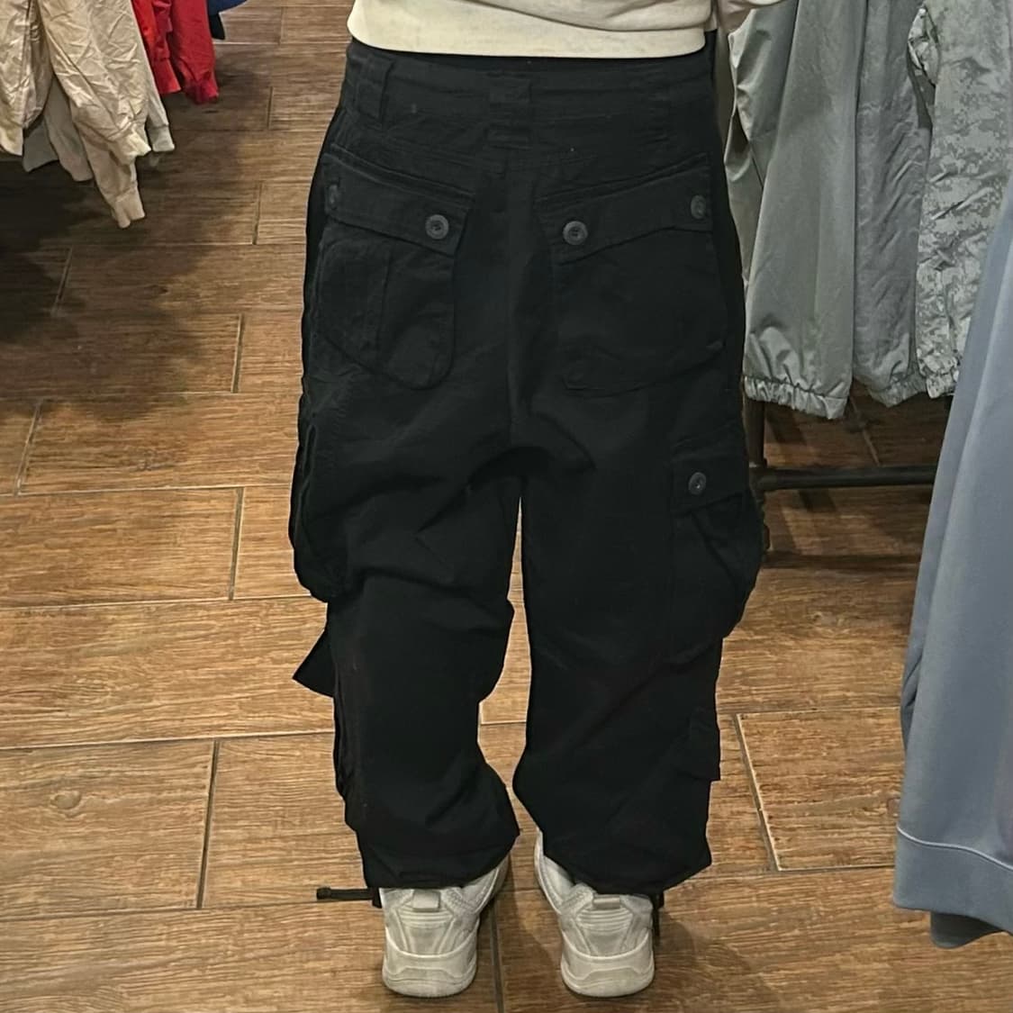[HI] VTG 카고 팬츠 블랙  상품이미지5