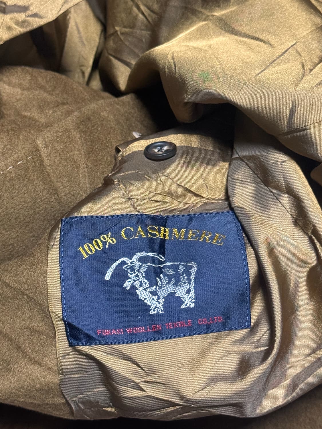 [L] 킨록 앤더슨 캐시미어 100% 클래식 브라운 코트 상품이미지6