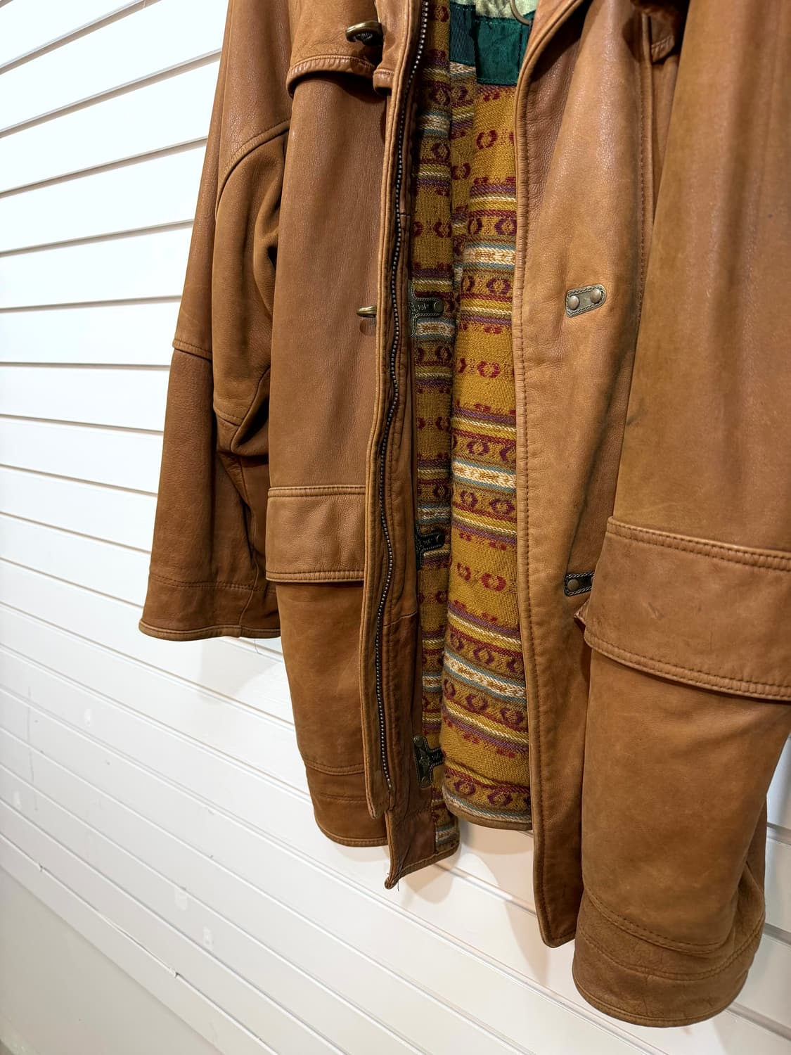 MITSUMINE Cowhide 소가죽 파이어맨 버클 코트 상품이미지5