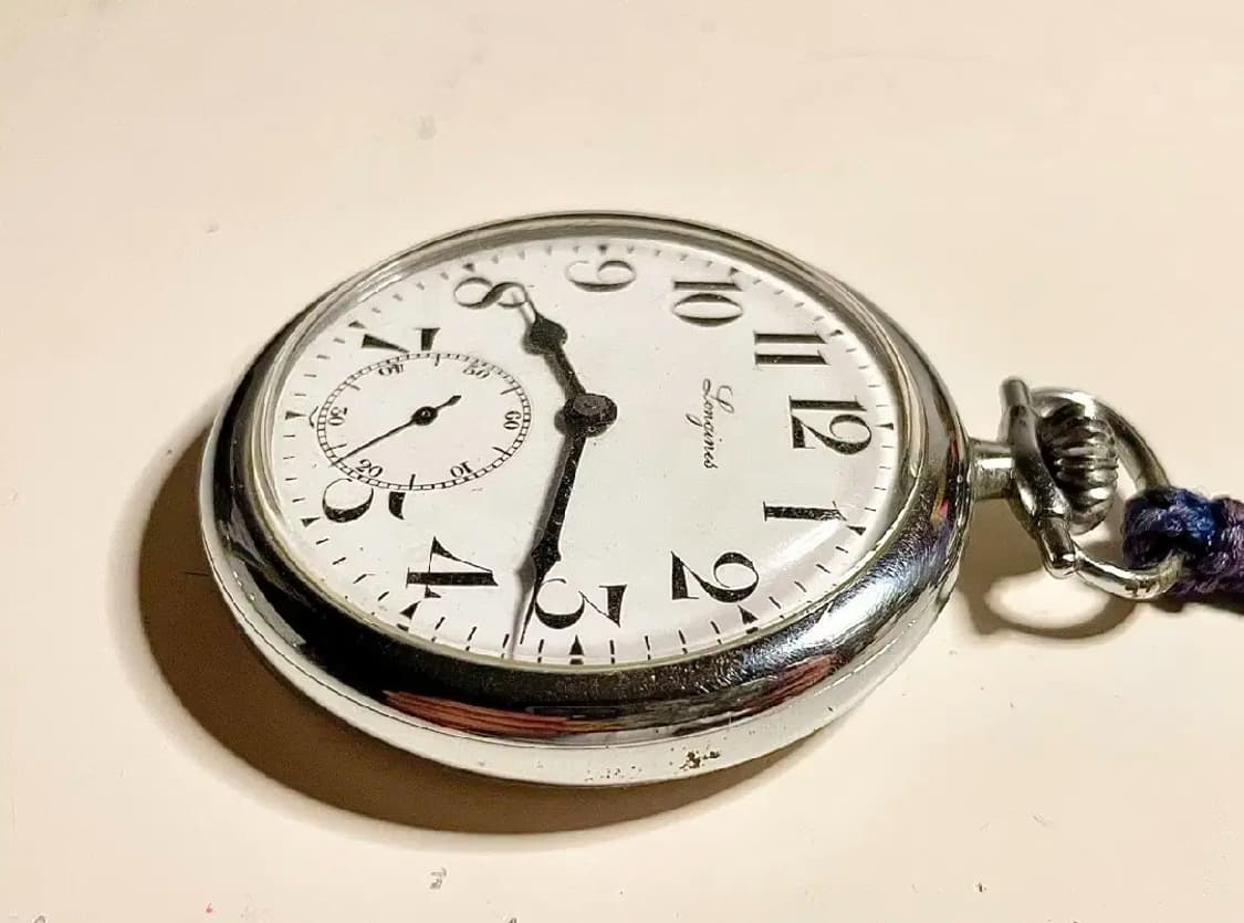 1930년대 빈티지 론진 회중시계 청침 엔틱 LONGINES 상품이미지4
