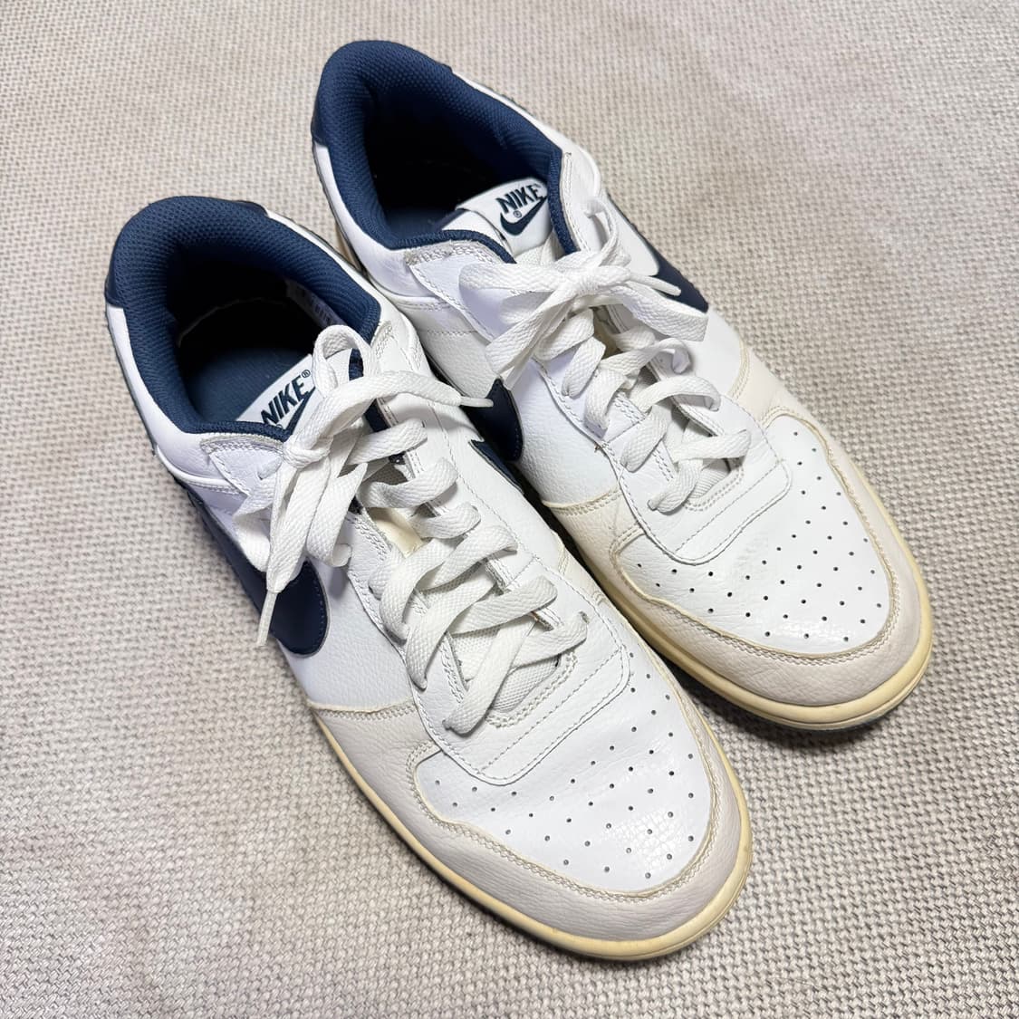 나이키 올드스쿨 덩크 흰/남 스니커즈 상품이미지3