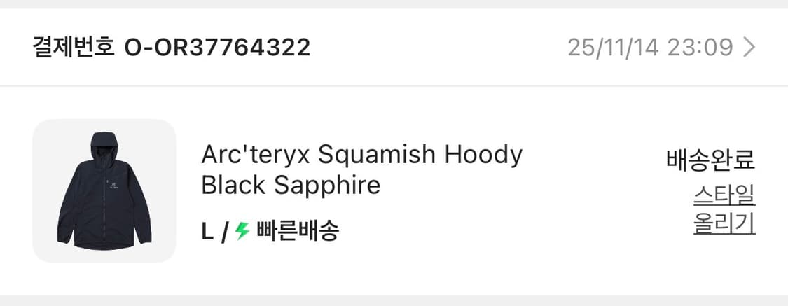 아크테릭스 스쿼미시 블랙사파이어 상품이미지2