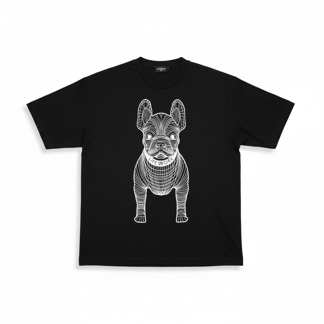 라이프워크 불독 반팔 티셔츠 블랙  L 상품이미지1