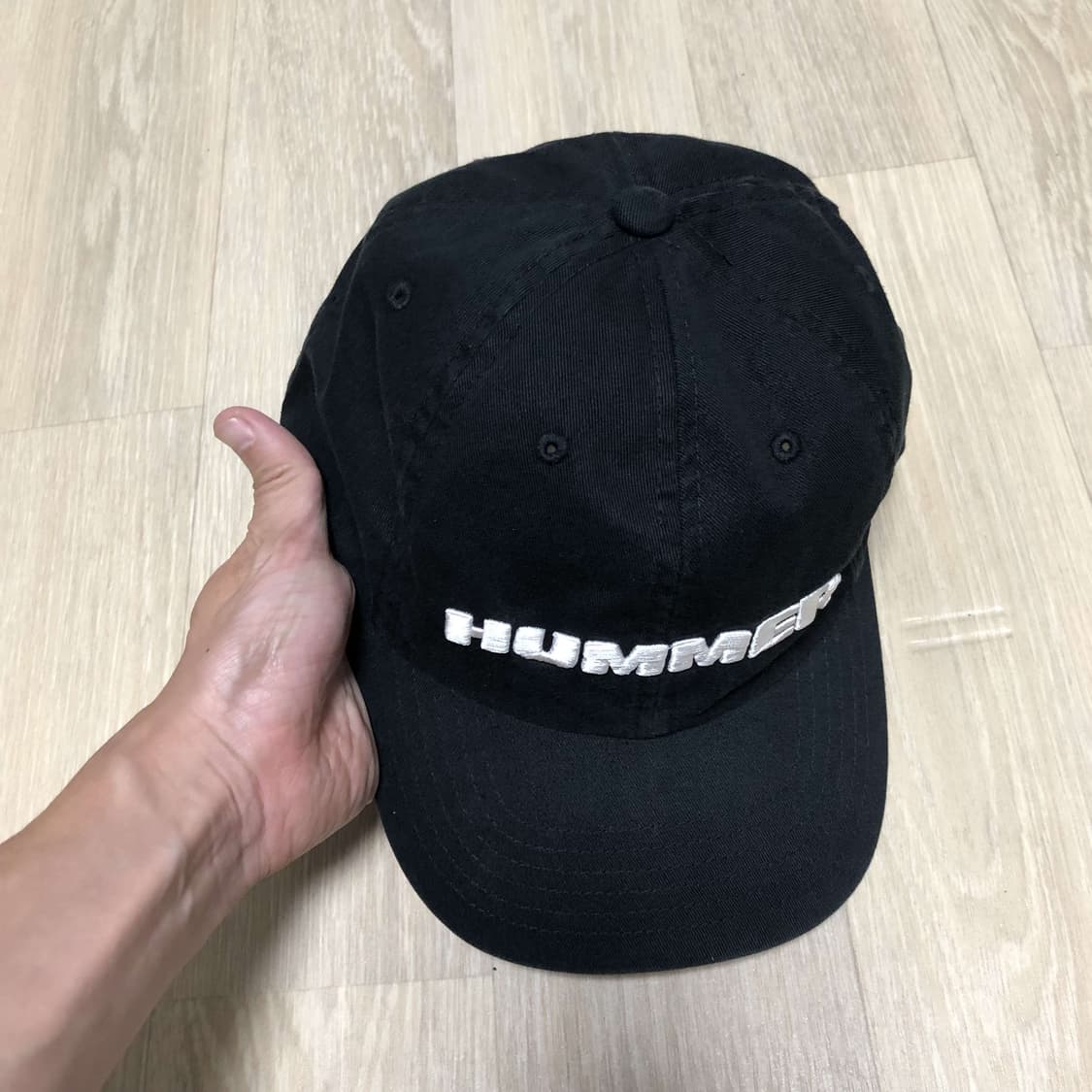 (ONE SIZE) 험머 HUMMER OG 로고 솔리드 볼캡 블랙 모자 상품이미지10