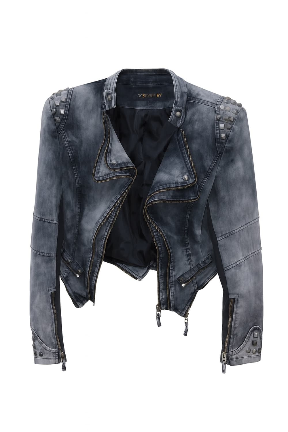 빈티지 찡 지퍼포인트 자켓 큐빈티지 데스라이즈 파우닝113 데님 와이즈 상품이미지1