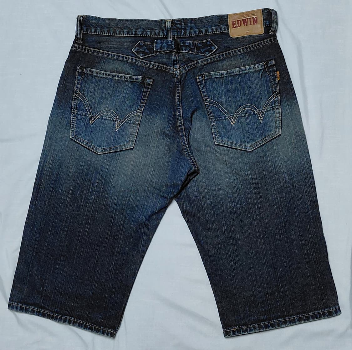 [34] 에드윈(EDWIN) LOT 505 빈티지 신치백 데님 반바지 상품이미지7