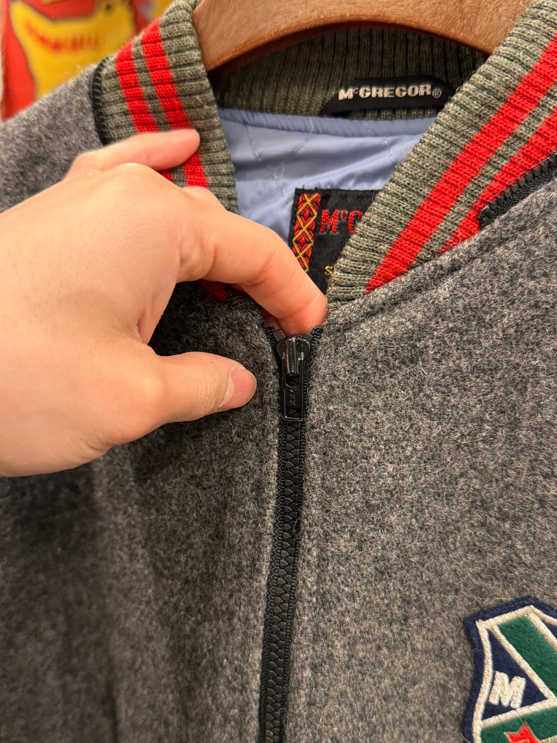 90-00s Mcgregor 맥그리거 울 바시티 집업 자켓 (Japan) 상품이미지3