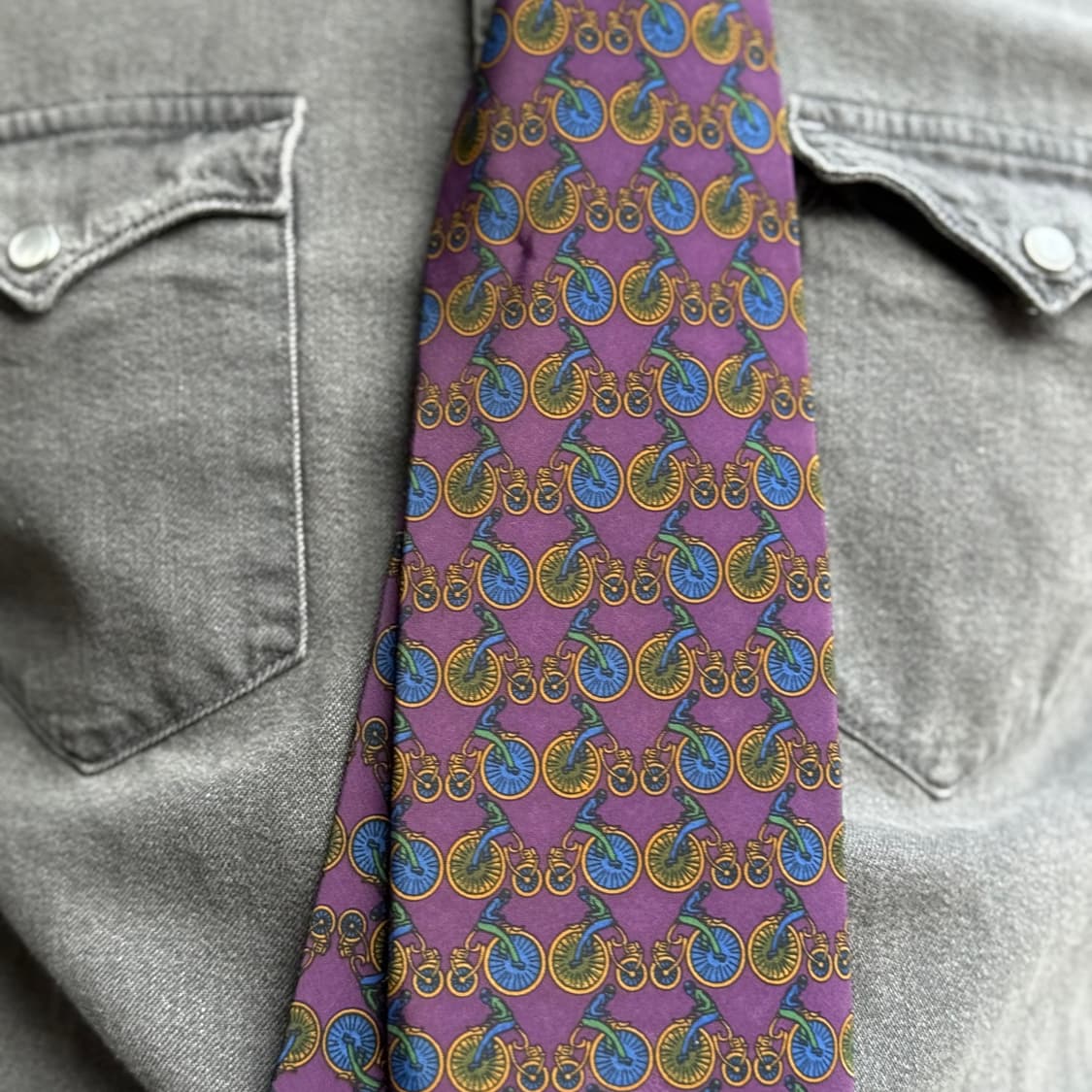 Yorn 벨로시패드 패턴 폴리 타이 상품이미지8