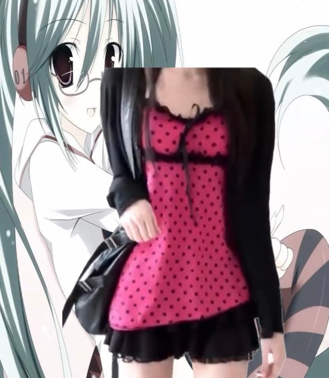 미쿠 나시 + 가디건 세트 ( 오네갸루 로미신  상품이미지1