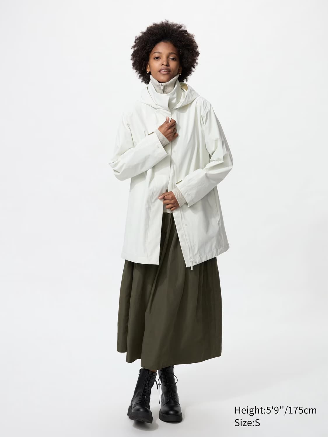 유니클로 blocktech half coat 방수 코트 상품이미지4