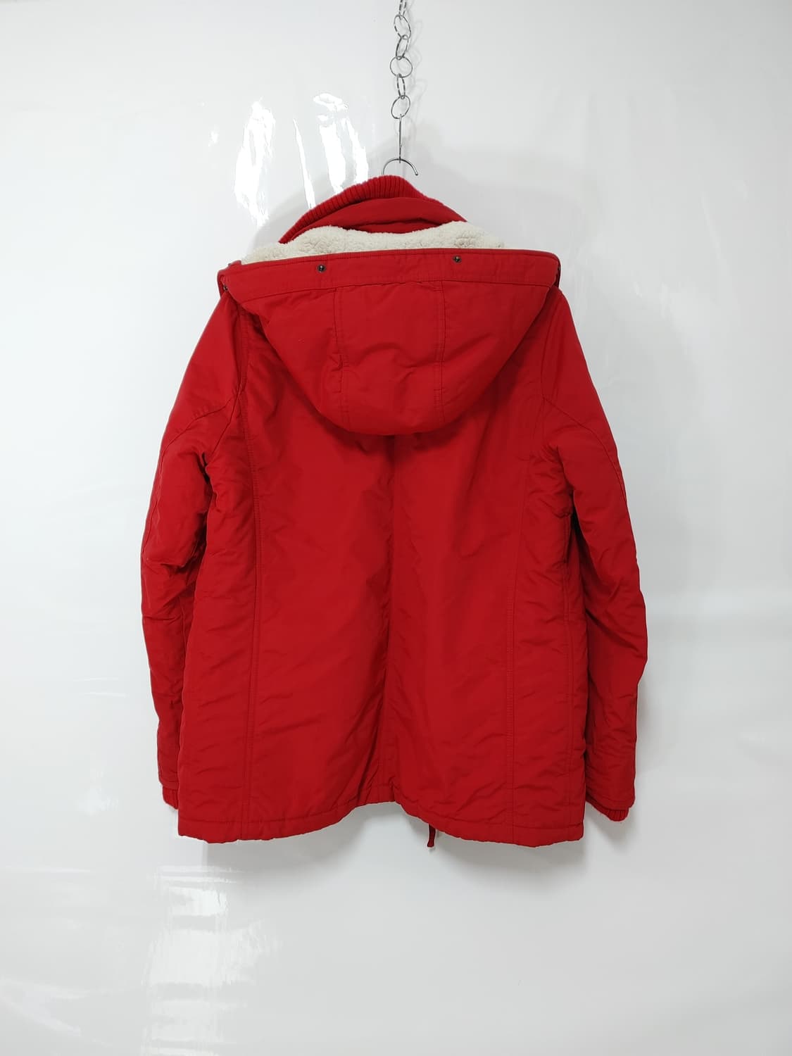 ABERCROMBIE 아베크롬비 찐레드 야상형 후드 파카 상품이미지2