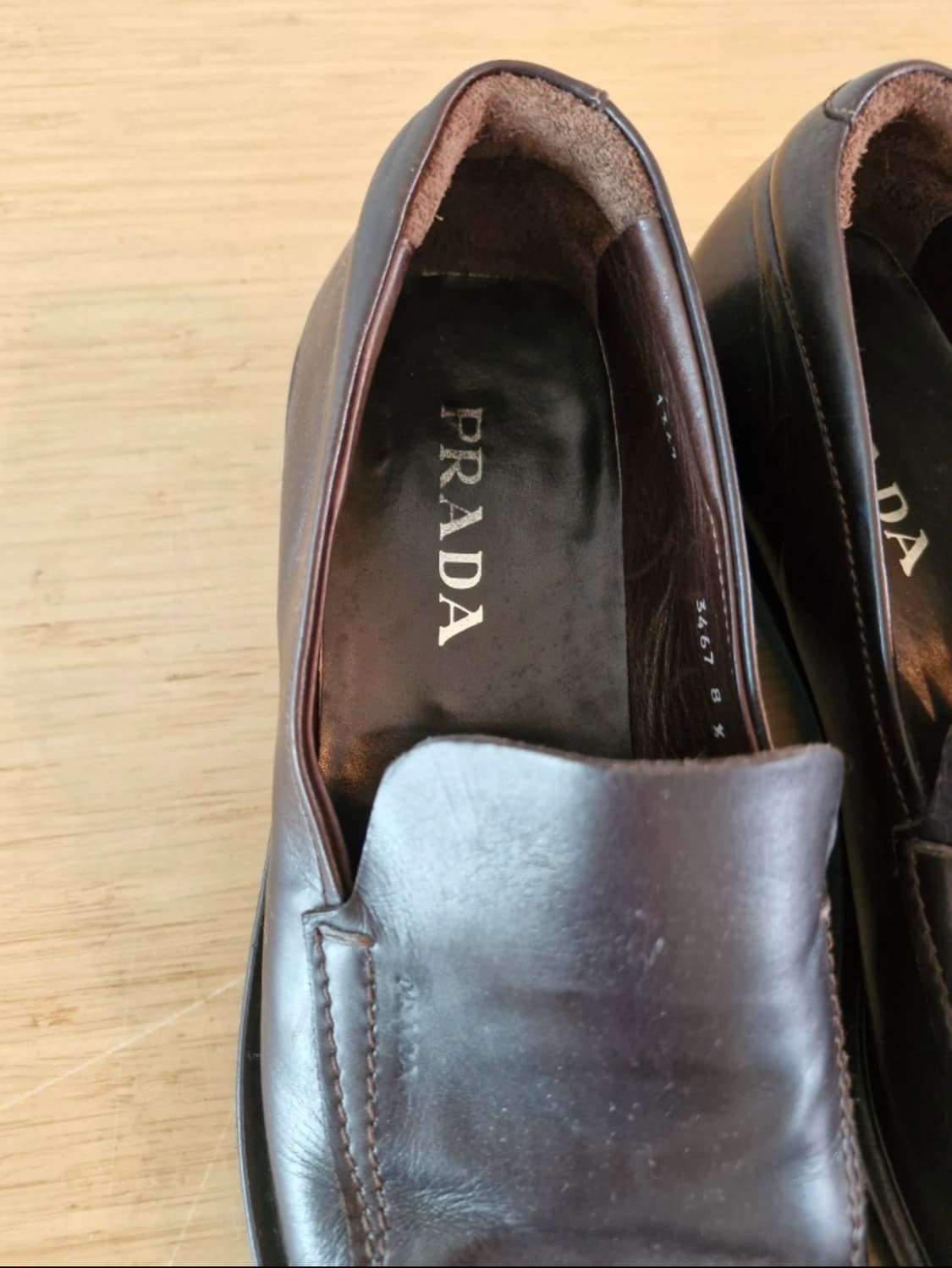 프라다 브라운 로퍼 상품이미지3